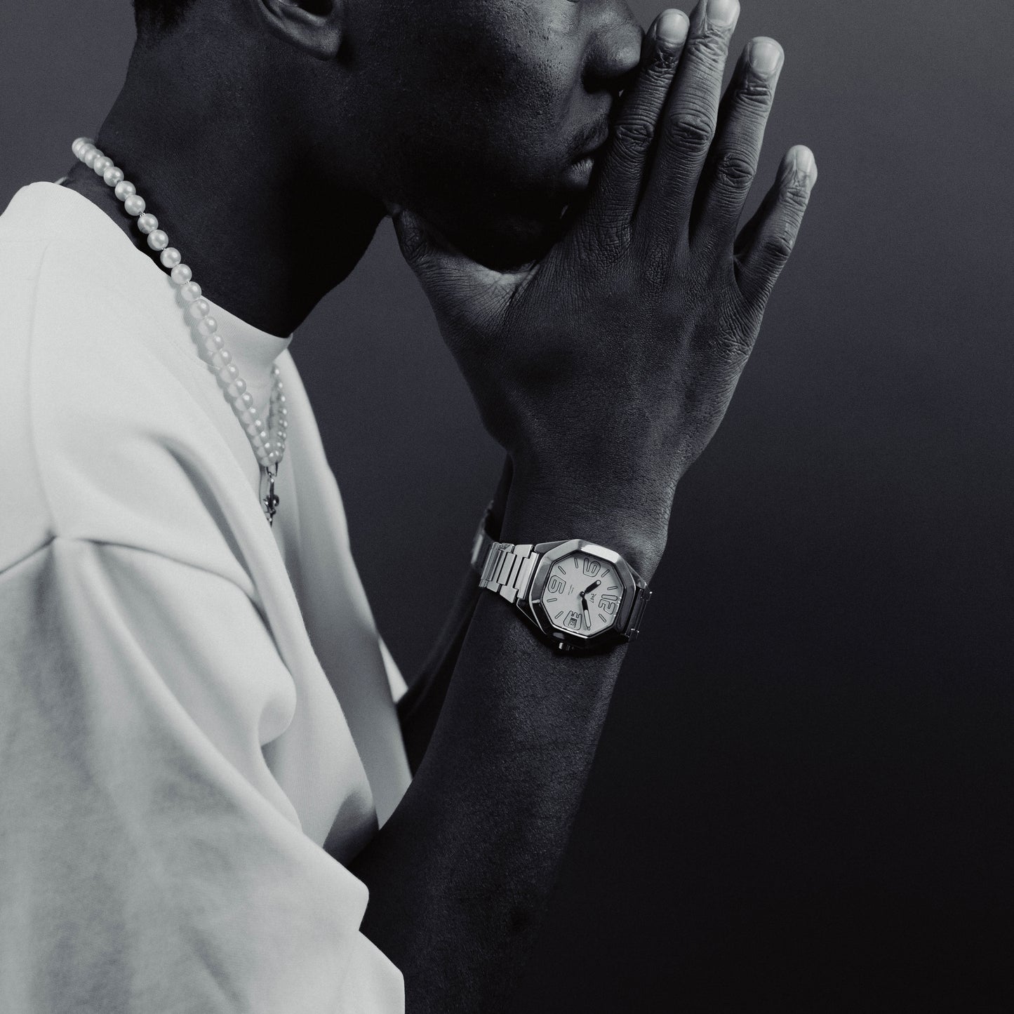 24:07 watch white polished