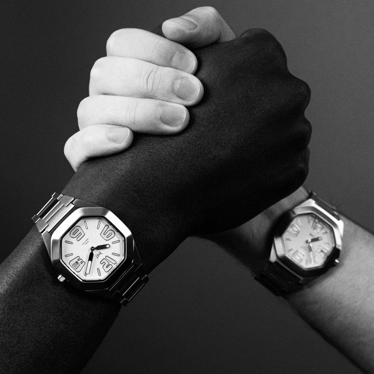 24:07 watch white brushed
