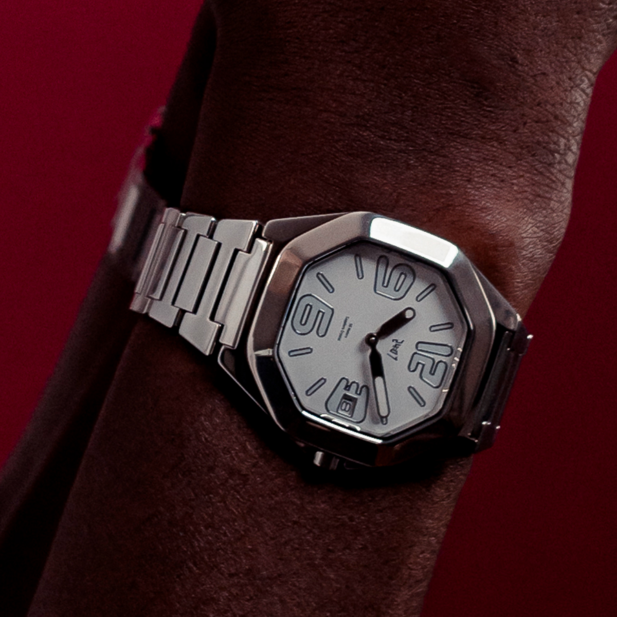 24:07 watch white polished